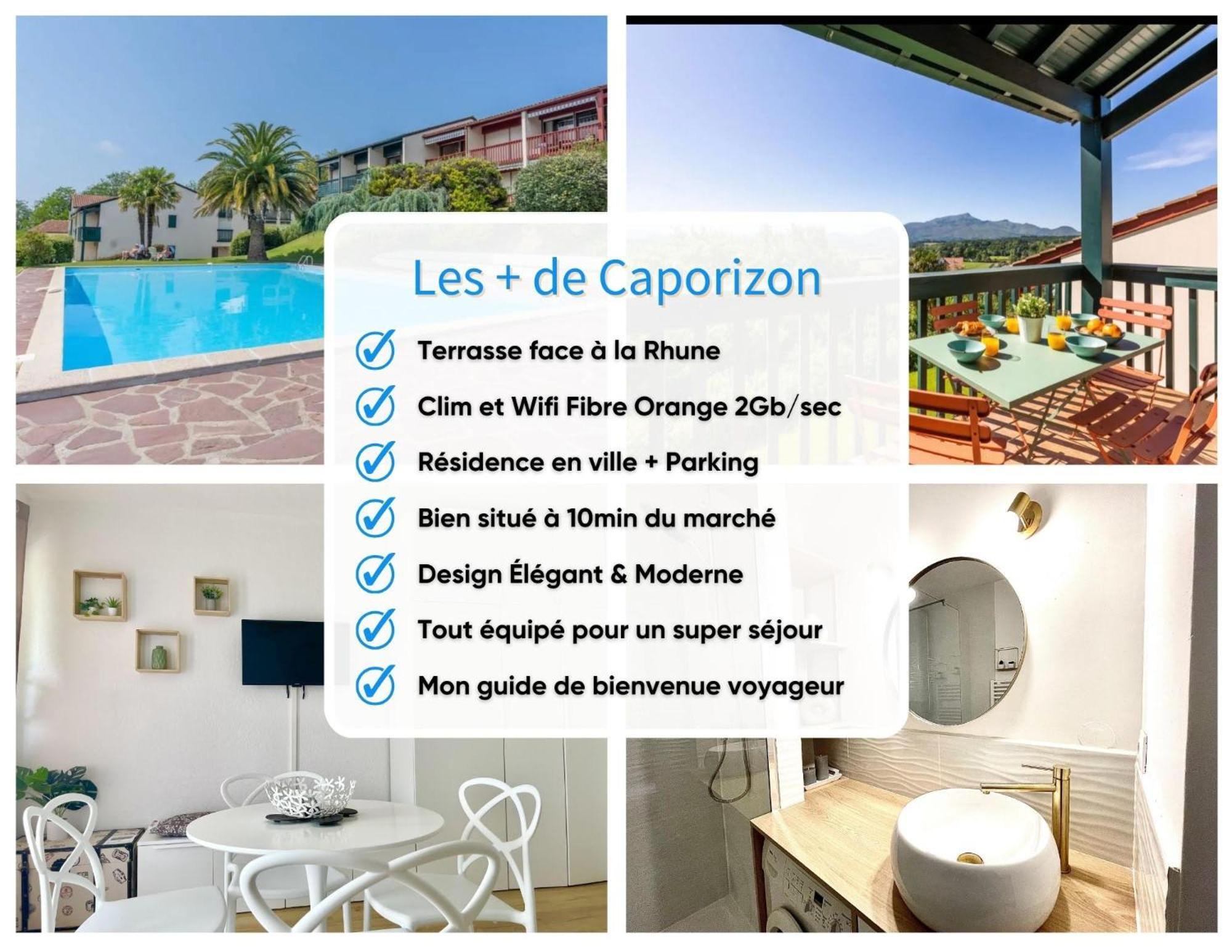 Caporizon-Baillenia-T1 Vue Montagne - Piscine St Jean De Luz Apartment Saint-Jean-de-Luz Exterior photo